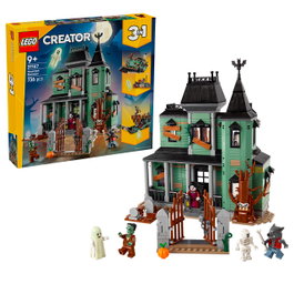 LEGO Creator 3en1 Mansión Encantada 31167 - Set de Construcción para +9 años, Casa de 2 Plantas con Fantasma, Órgano y Cementerio - Juguete en Español