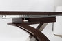 DKD Home Decor Mesa Extensible Marron Oscuro Plateado Acero MDF 90 x 77 x 160 cm