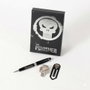 Cerdá Set de Regalo Marvel The Punisher con Bolígrafo, Pin y Marcapáginas