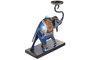 DKD Home Decor Figura de Elefante en Hierro, Surtido Rojo y Azul