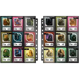 Konix Carpeta de 10 hojas con 9 bolsillos - Juegos de cartas coleccionables - Magic, Pokémon, Yu-Gi-Oh! - Negra