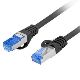 Lanberg Cable de Red Latiguillo Cat.6A S/FTP 25cm Negro CCA AWG26 LSZH 500MHz para 10 Gigabit Ethernet