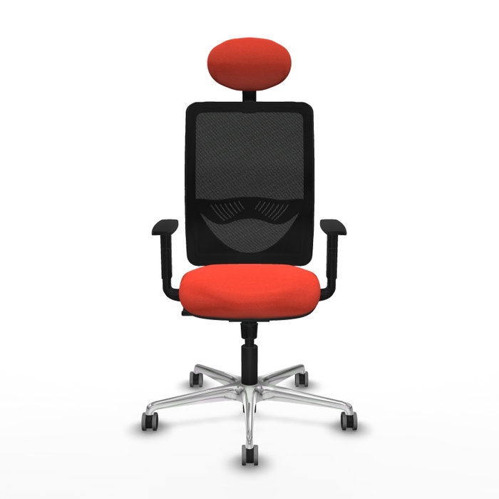 PIQUERAS Y CRESPO Silla de oficina Zulema con mecanismo Sincro, Naranja oscuro y Negro PIQUERAS Y CRESPO Silla de oficina Zulema con mecanismo Sincro, Naranja oscuro y Negro