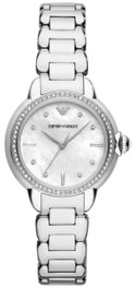 Armani AR11596 Reloj para Mujer con Correa de Acero Inoxidable Gris