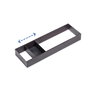 Emuca Organizador Orderbox para cajón, 150x470mm, Acero y Madera, Gris antracita
