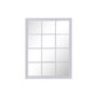 DKD Home Decor Espejo Ventana de Paulownia y Cristal Blanco 90x120 cm