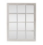 DKD Home Decor Espejo Ventana de Paulownia y Cristal Blanco 90x120 cm