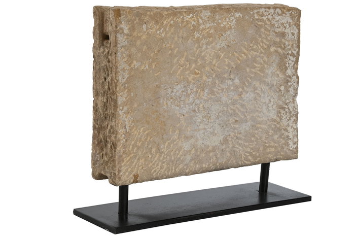 DKD Home Decor Item Home Escultura Piedra Natural Negro 12.5 x 49 x 43 cm