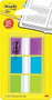 Post-it Banderitas Separadoras Index 680 Colores Surtidos (Azul, Verde, Violeta) con Dispensador