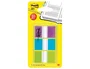 Post-it Banderitas Separadoras Index 680 Colores Surtidos (Azul, Verde, Violeta) con Dispensador