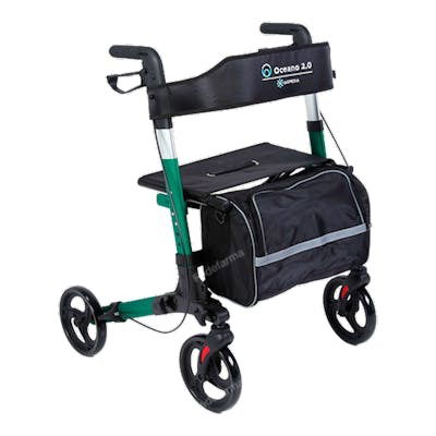 MORETTI Rollator De Aluminio Oceano 2.0 Verde Ayuda Movilidad