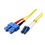 ROLINE Cable de fibra óptica OS2 monomodo LC/SC, 0,5 m, Amarillo