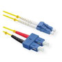 ROLINE Cable de fibra óptica OS2 monomodo LC/SC, 0,5 m, Amarillo