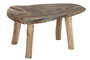 DKD Home Decor Mesa Centro Indonesia 1c24 Item Home Raíz de teca Cristal Natural 120 x 70 x 50 cm