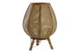 DKD Home Decor Lámpara de Sobremesa de Ratán Marrón Natural 29x29x40 cm