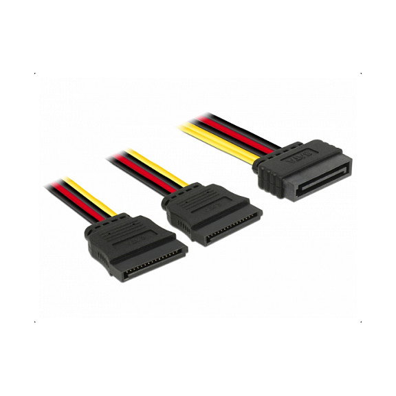 DeLOCK 60174 Cable de alimentación SATA 15 pin a 2 x SATA HDD recto DeLOCK 60174 Cable de alimentación SATA 15 pin a 2 x SATA HDD recto