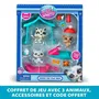 Bandai Littlest Pet Shop Nieve Pack Temático 3 Mascotas Animales y Accesorios BAN3701405822880
