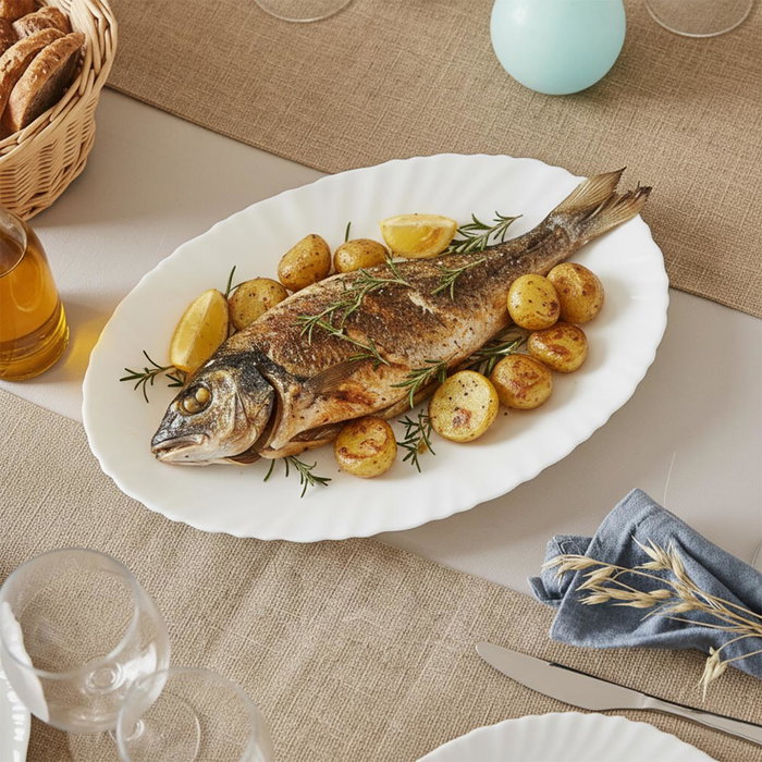 Fuente Oval Opal Feston Luminarc 33 cm