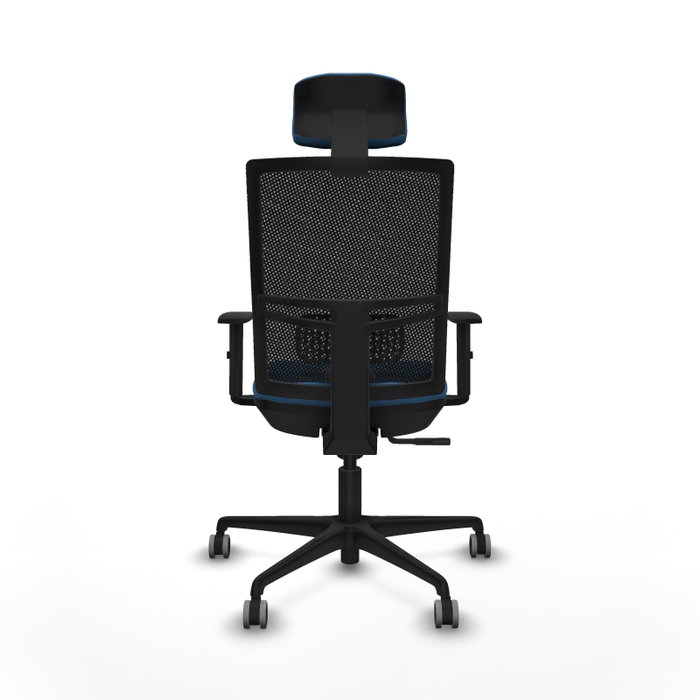 PIQUERAS Y CRESPO Silla de oficina Yunquera con mecanismo Sincro, Azul claro y Negro PIQUERAS Y CRESPO Silla de oficina Yunquera con mecanismo Sincro, Azul claro y Negro