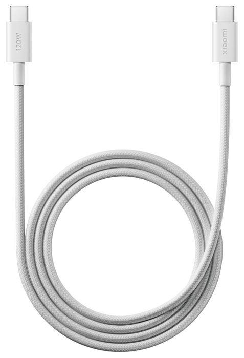 Xiaomi Cable Trenzado 6A USB-C a USB-C 1m Blanco