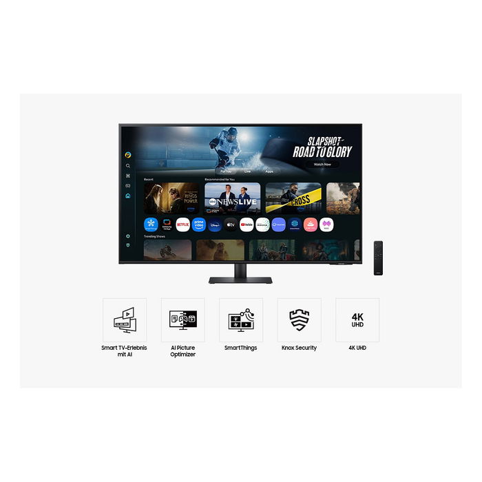 Samsung S43FM700UU 43" Smart Monitor 4K Ultra HD, 16:9, 4 ms, Negro