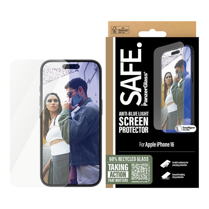 PanzerGlass Safe by PanzerGlass EyeCare | Protector de Pantalla