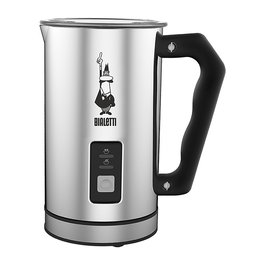 Bialetti Espumador de Leche Eléctrico MK01, 240 ml, Acero Inoxidable