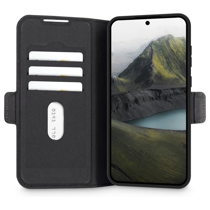 Dbramante1928 Oslo Pro Funda con Tapa para Samsung Galaxy S25, Poliuretano Negro - Dbramante1928