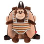 Perletti Mochila Reversible con Peluche Mono Max 25cm