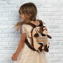 PERLETTI Mochila reversible con peluche Mono Max 25cm