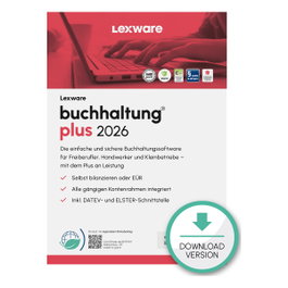 Lexware Buchhaltung Plus 2026 - 1 Dispositivo, 1 Año - Descarga ESD