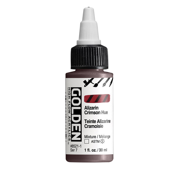 Golden High Flow Colores Acrílicos Tono Carmesí Alizarina 30 ml Golden High Flow Colores Acrílicos Tono Carmesí Alizarina 30 ml
