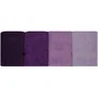 HOB8681181534298 - Juego de 4 Toallas de Baño de Algodón, 70x140 cm, Color Morado