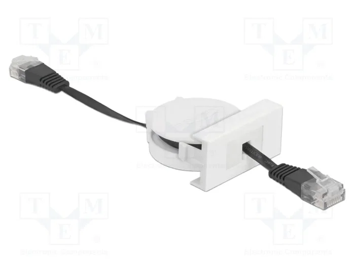 DeLOCK Cable de red retráctil Easy 45 Cat.5e RJ-45 0,62 m DeLOCK Cable de red retráctil Easy 45 Cat.5e RJ-45 0,62 m