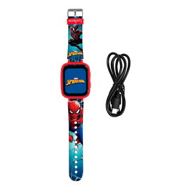 Lexibook Reloj con Cámara para Niños Spiderman Pantalla Táctil DMW070SP, 720p, MP3, Podómetro, Linterna, Edad +5 Años