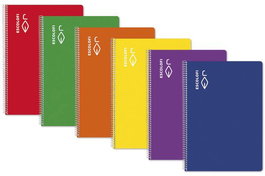 Bloc Escolofi Tapa Dura Fº 50H Milimetrado 3X3X9 70G Rojo (Set de 5)