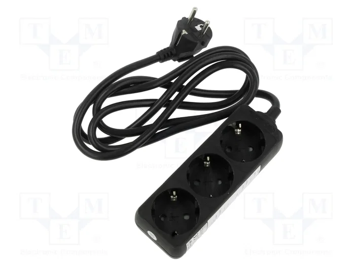 GOOBAY Prolongador de alimentación H05VV-F 3G1,5mm2 1,5m negro GOOBAY Prolongador de alimentación H05VV-F 3G1,5mm2 1,5m negro