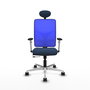 PIQUERAS Y CRESPO Silla de oficina Motilla con mecanismo Sincro/Traslack Azul
