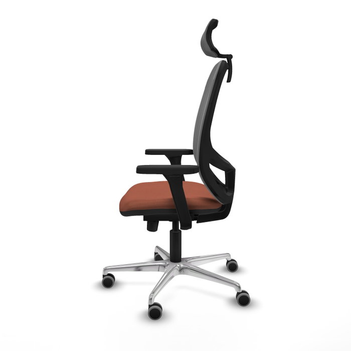 PIQUERAS Y CRESPO Silla de oficina Cilanco con mecanismo Sincro/Traslack Marrón y Gris PIQUERAS Y CRESPO Silla de oficina Cilanco con mecanismo Sincro/Traslack Marrón y Gris