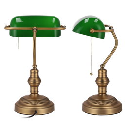 Lámpara de mesa vintage Banker
