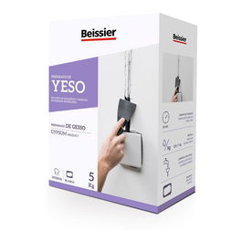 Beissier Yeso Relleno de Huecos para Paredes Interiores 5 kg Blanco Mate