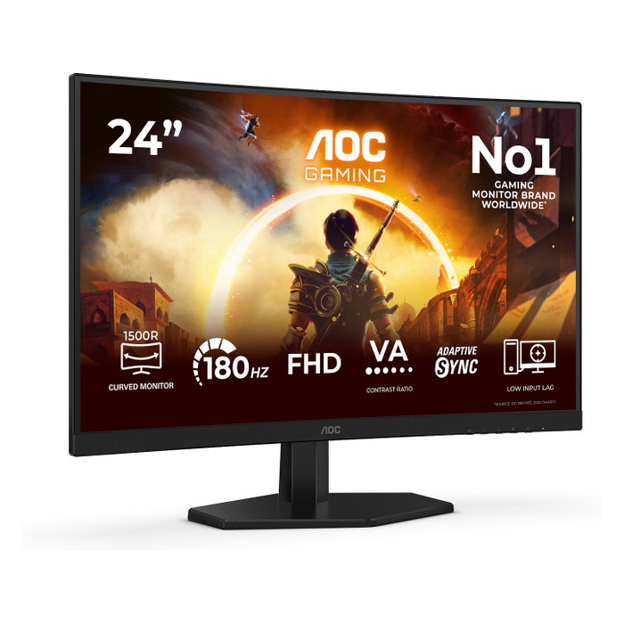 AOC C24G42FE Monitor Gaming Curvo 23.6 Pulgadas Full HD 180 Hz VA