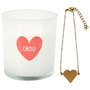 The Concept Factory Vela Perfumada Corazón y Joya Colección Bougie Surtidos Chou, Love, Chaton 120g 20h