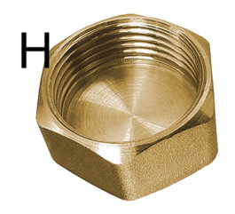 Pluvia Tapón Latón F300 Rosca Hembra de 3/8 pulgada A-311