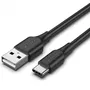 Vention CTHBC Cable USB 2.0 Tipo-A Macho a USB-C Macho 480Mbps 25cm Negro