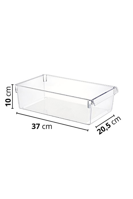 Hermia CLRMX-3 Set de 3 Organizadores para Nevera Transparente de Plástico Libre de BPA