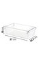 Hermia CLRMX-3 Set de 3 Organizadores para Nevera Transparente de Plástico Libre de BPA