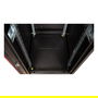ROLINE 26.21.0207 - Bastidor de red 19 pulgadas / 600x800 mm, 32 HE / U, carga 600 kg, puertas de cristal negro extraíbles, lateral desmontable
