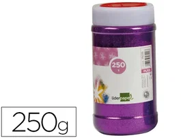 Liderpapel Purpurina Fantasía Violeta Metalizado Bote 250 gr