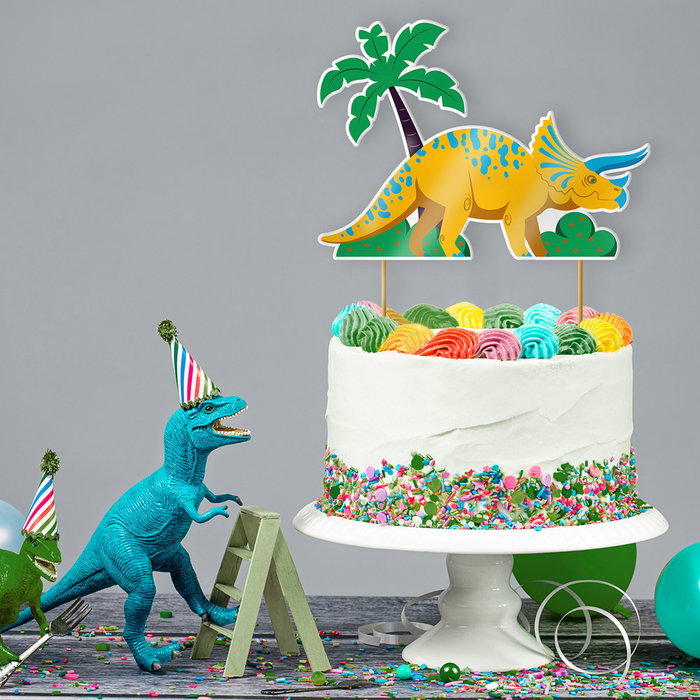 Party Time Juego De 2 Decoración Tartas Dino Party Time Dinosaurio